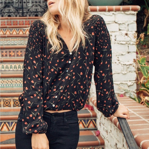 lovestitch Tops - Tulip printed top
